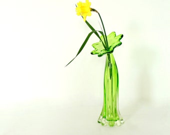 Gardenia, vase vintage en verre de Murano soufflé à la main, Italie, 1970