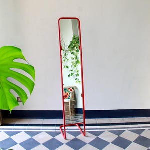 Oleandro, Vintage Postmodern Memphis Style Floor Mirror, Italy, 1980s
