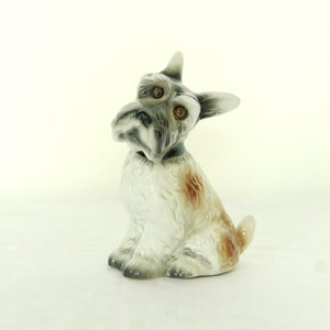 Billy, Scottish Terrier Porcelain Table Lamp, Italy, 1930s