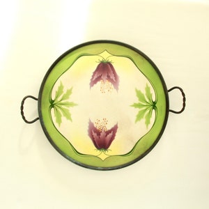 Aconito, Antikes Jugendstil Keramik Tablett, Italien, 1910s