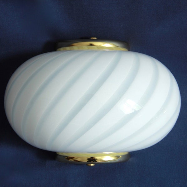 Carla, Murano Swirl Wall Lamp / Sconce, Italy, 1970s