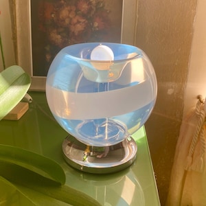 Beatrice, Vintage Murano Iridescent Glass Lamp by C.Nason, Italy, 1970s