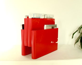 廃盤 80s Umbra アルミ製 マガジンラック William Harvey Umbra Peel Aluminum Magazine Rack By William Harvey Record