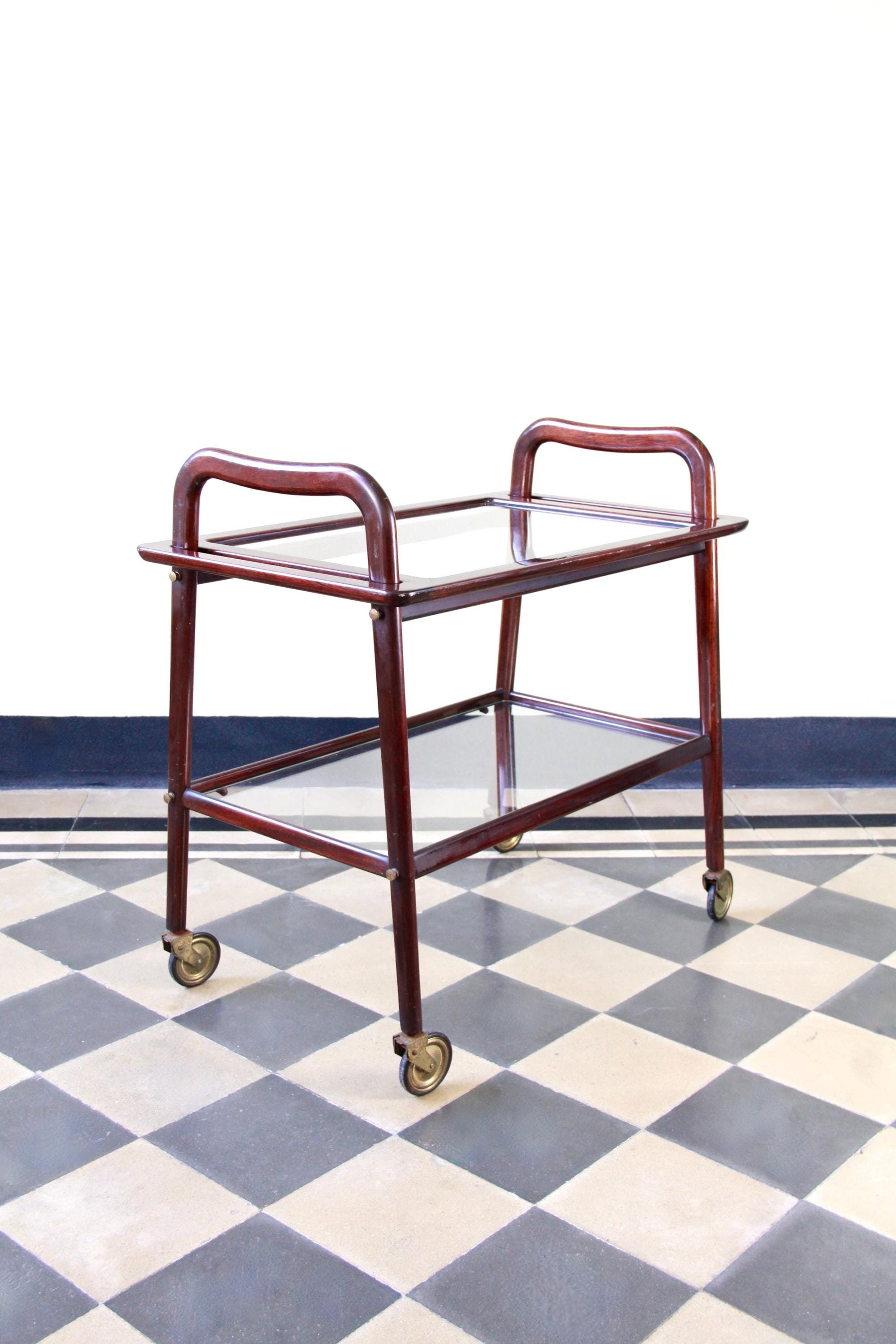 Model 60, Serving Bar Cart / Trolley by Ico Parisi for De Baggis, Italy, 1953