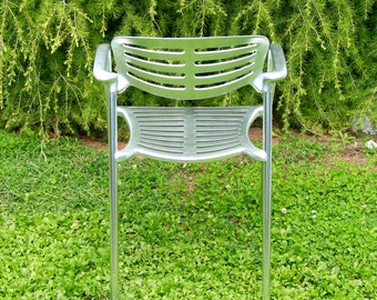 Toledo, Metal Chair by Jorge Pensi for Amat 3, Spain, 1980s Toledo, Metal Chair by Jorge Pensi for Amat 3, Spain, 1980s