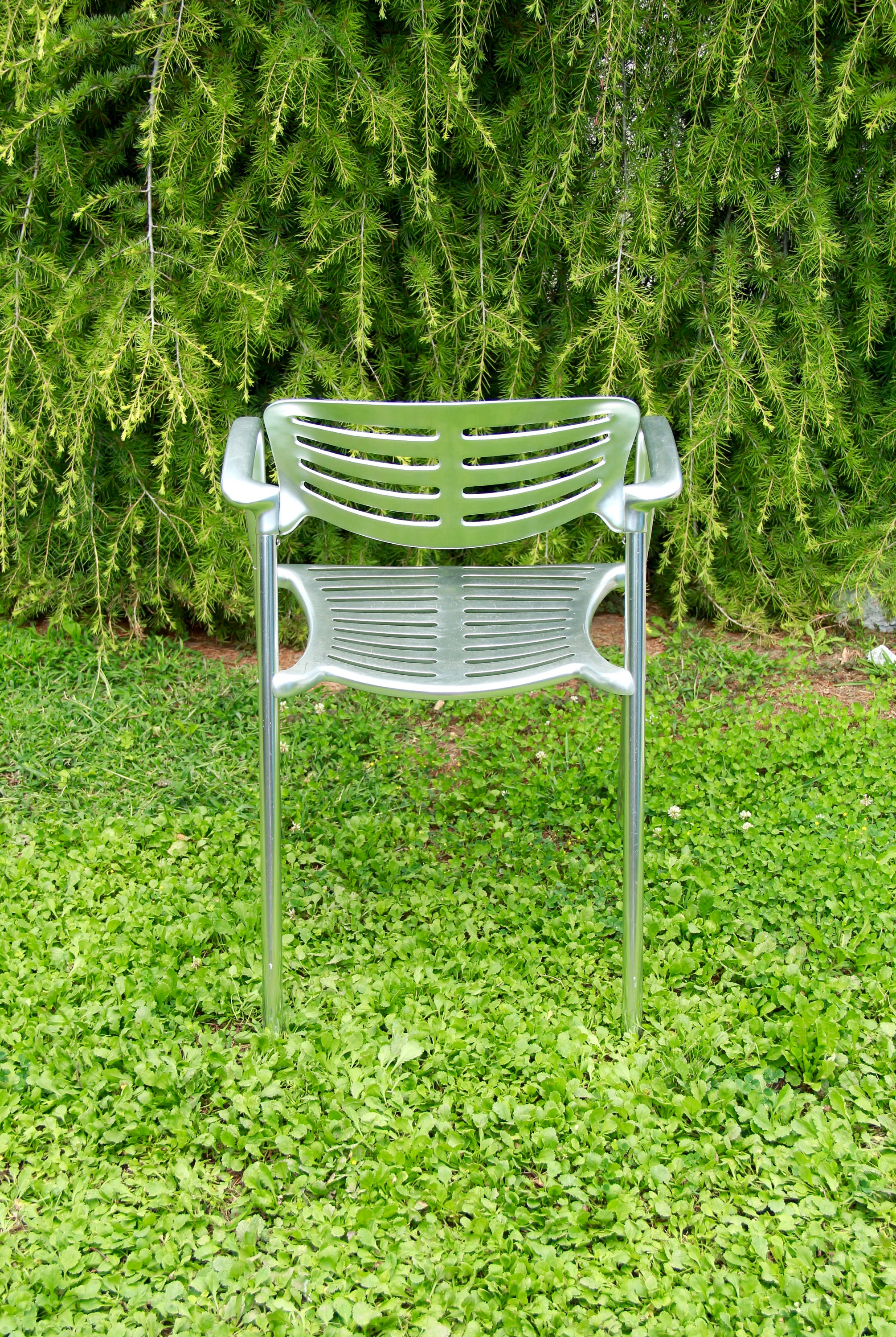 Toledo, Metal Chair by Jorge Pensi for Amat 3, Spain, 1980s Toledo, Metal Chair by Jorge Pensi for Amat 3, Spain, 1980s