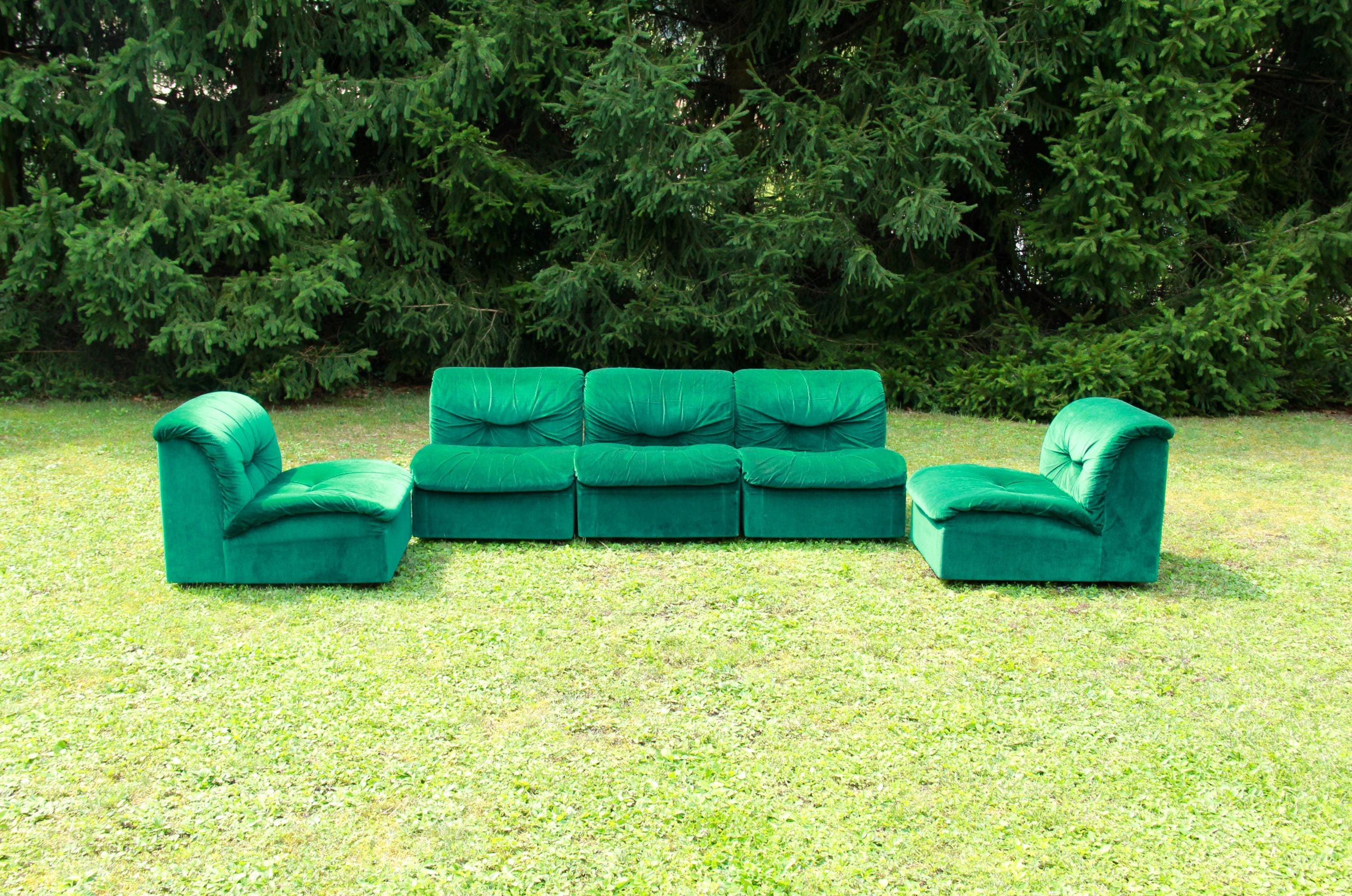 Modular sofa green discount