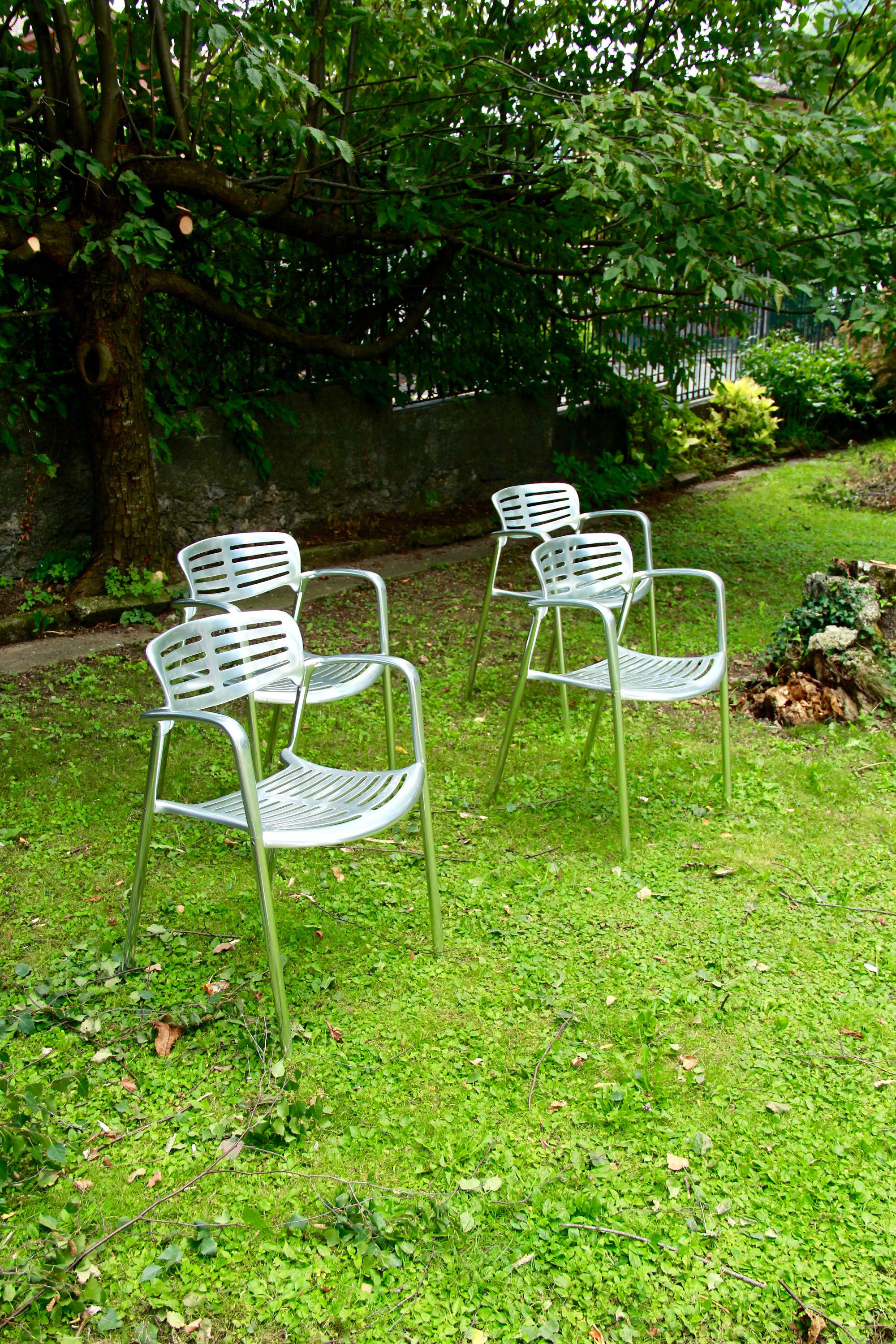 Toledo, Metal Chair by Jorge Pensi for Amat 3, Spain, 1980s Toledo, Metal Chair by Jorge Pensi for Amat 3, Spain, 1980s