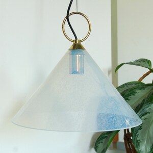 Clematide, Vintage Deckenlampe aus schillerndem Murano-Vetri-Glas, Italien, 1970er Jahre