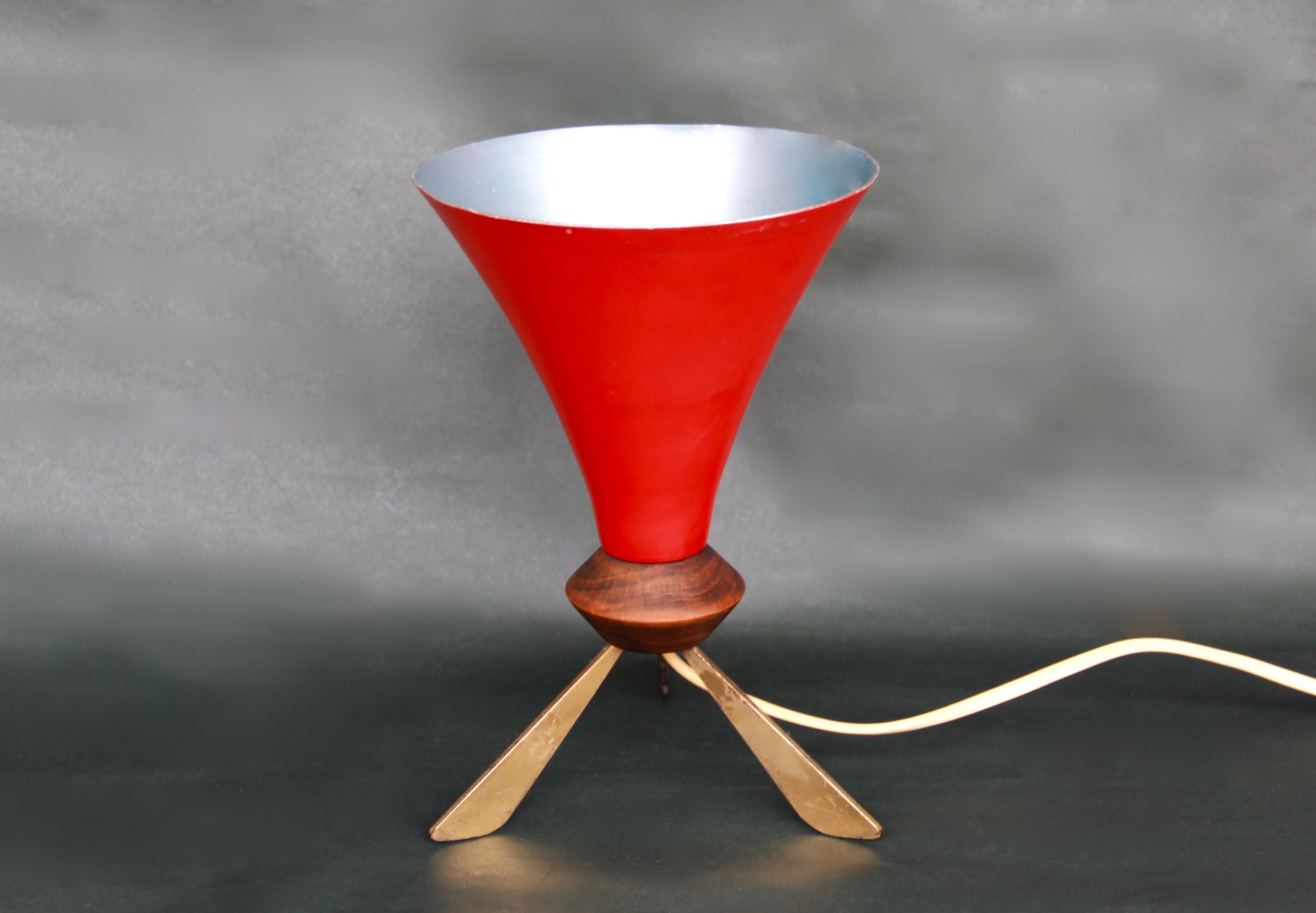 Cono, Lampe de Table Vintage, Années 1960, Italie