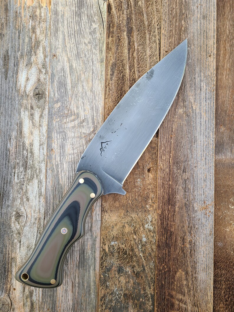 Hand 5160 Bushcraft/camp Knife. Hand Made in Oregon Etsy
