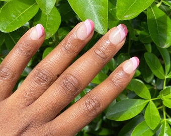 New French PinkNail Wraps / Nail Strips / Nail Stickers UK