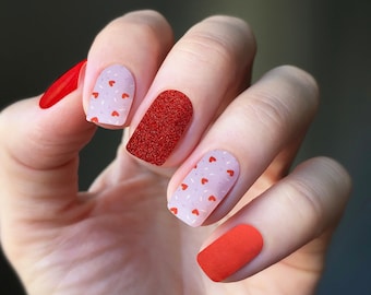 Lovely Nail Art Design Stickers Nail Wraps 100% Nail Polish Strips Self love Nail design