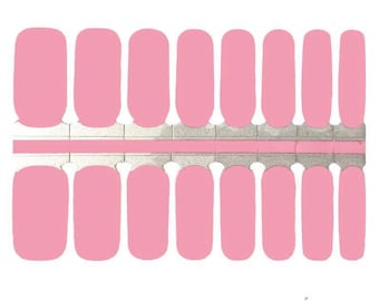 Bubblegum Pink Nail Wraps nails, Solid nail polish strips, Cute nails, cute nail wraps, Easter Nails