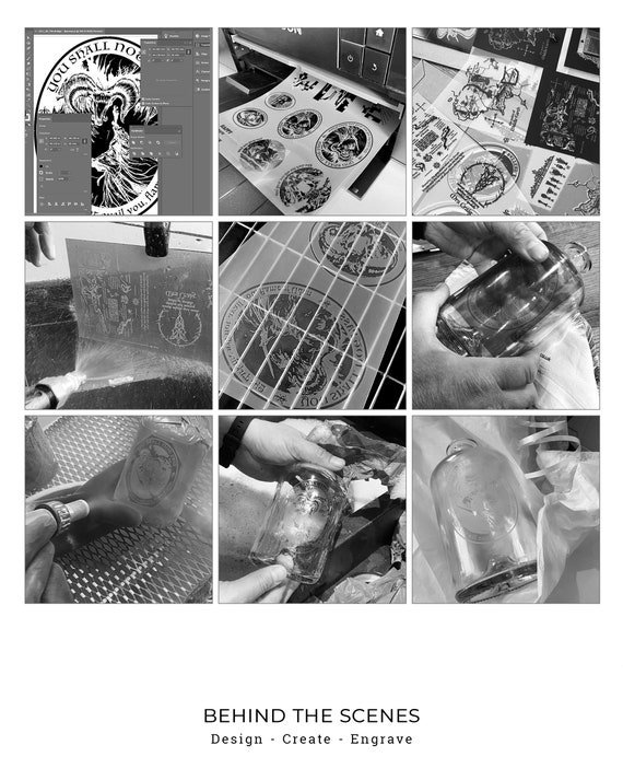 Ac Dc Decanter Gift Set For Whisky Gin More Etched Etsy