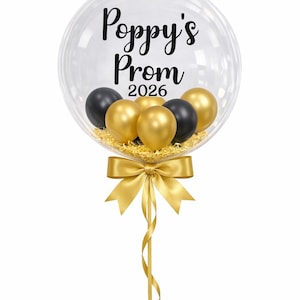 Personalisierter Abschlussball-Ballonaufkleber KEINE BALLONS enthalten