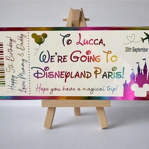 Vi ska till Disneyland - foliebiljett - helt personlig