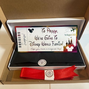Andiamo a Disney World Florida - biglietto foil - completamente personalizzato