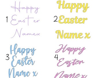 Easter vinyl decals - choice of 4 script fonts