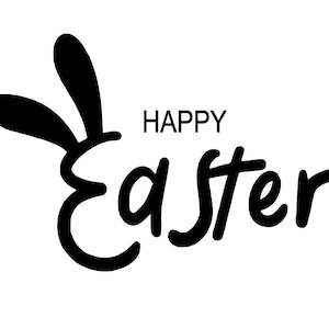 Happy Easter vinyl Decal - perfect to add to balloons