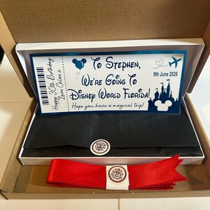 We’re Going To Disney World Florida- foil ticket- fully personalised afbeelding 7