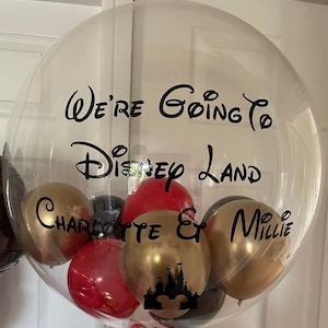 andremo a Disneyland Adesivo in vinile - NON sono inclusi PALLONCINI