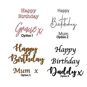 Schöne 2 Schriftart Ballon-Vinyl-Aufkleber