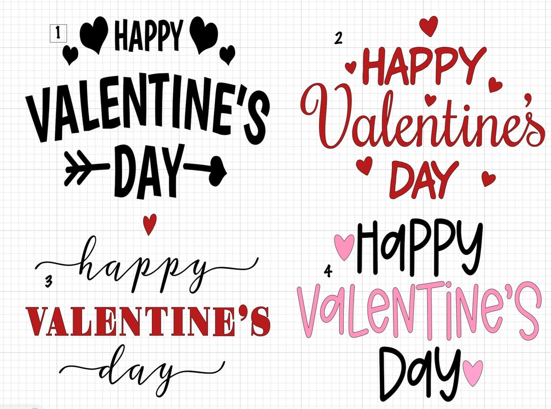 Valentines Day Vinyl Decal for Balloons-any Flat Smooth Surface - Etsy