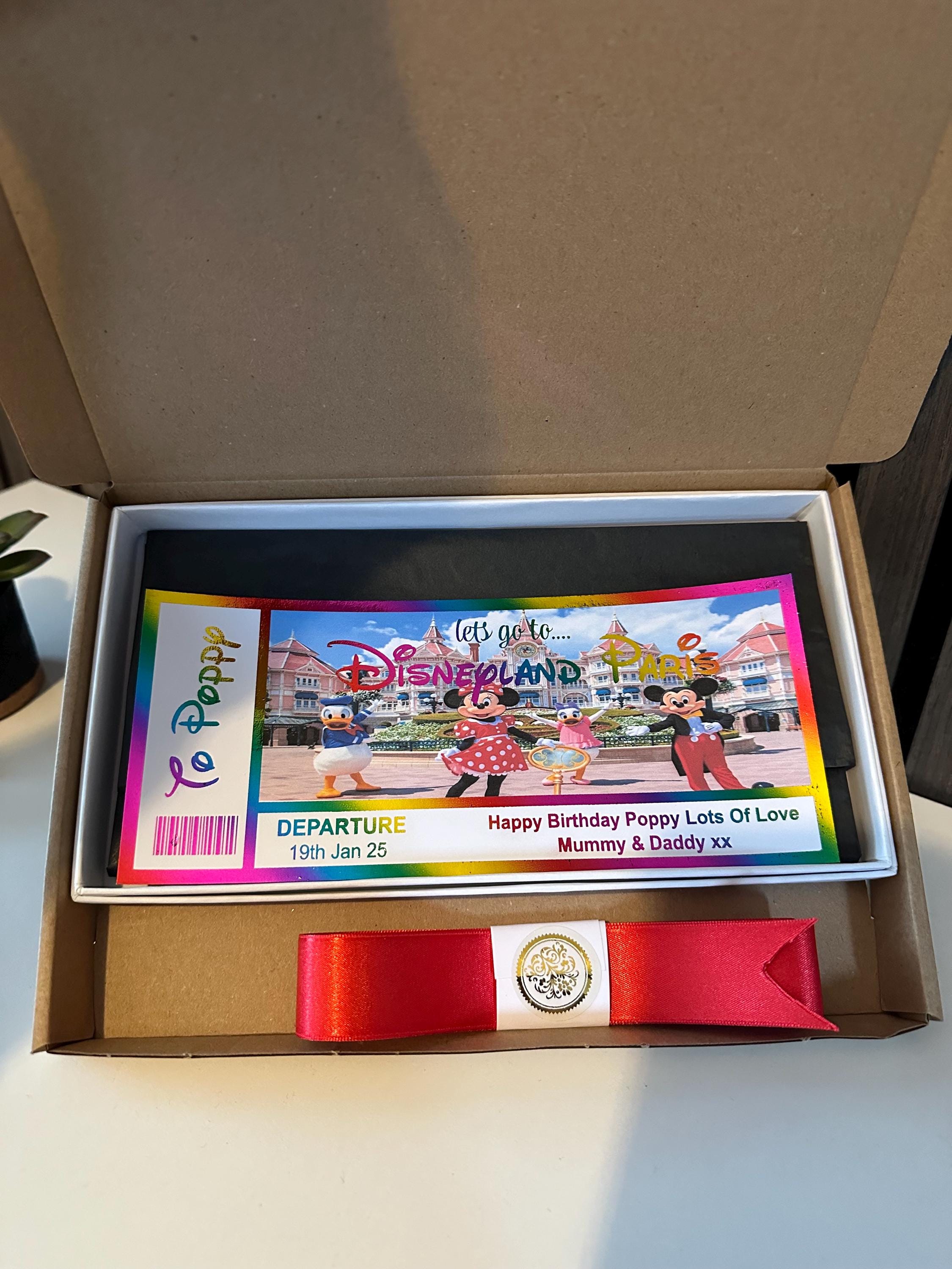 We’re Going To Disneyland - foil ticket- fully personalised