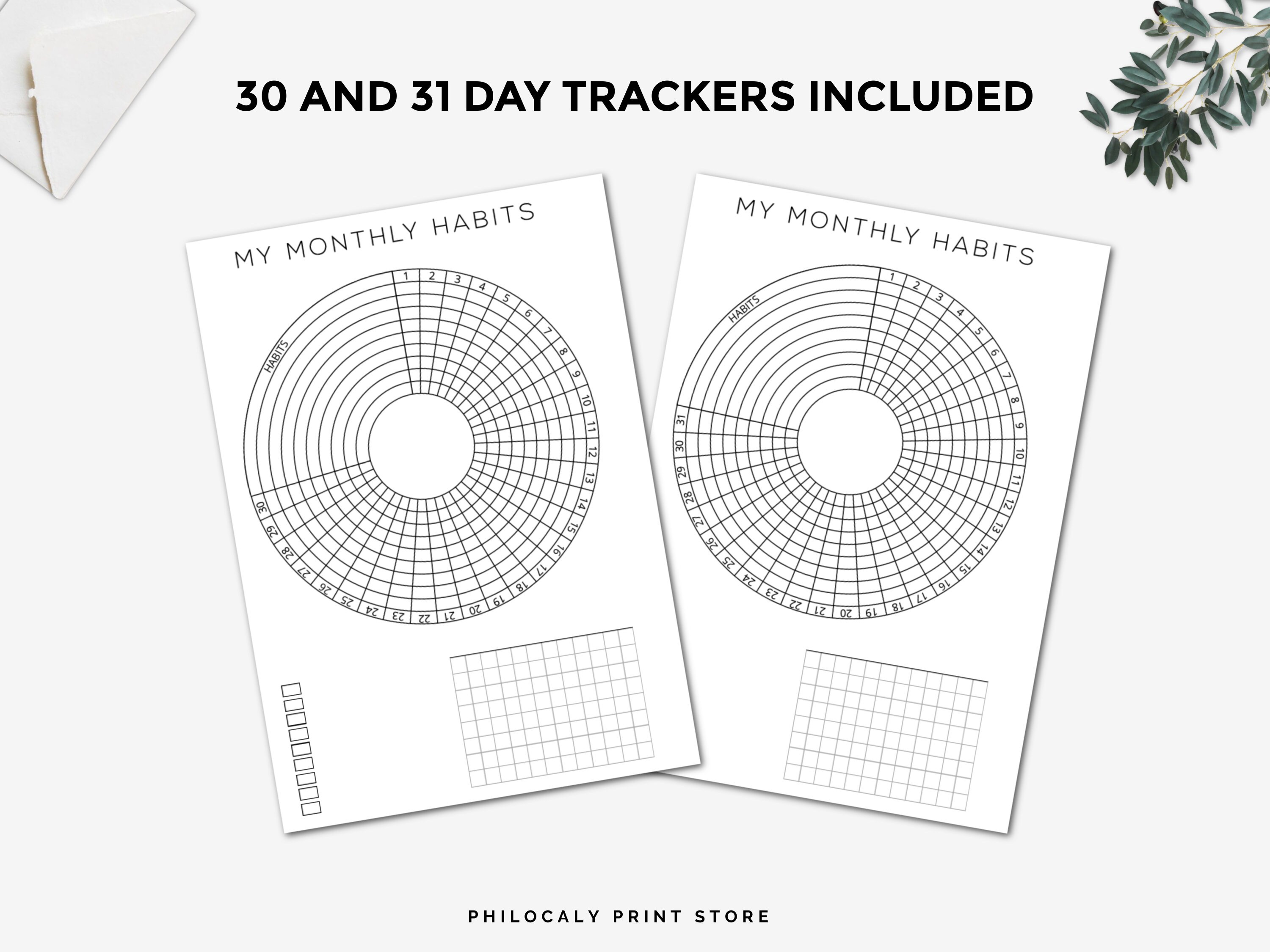 A6 Habit Tracker Printable, A6 Habit Tracker Bundle, Weekly Habits ...