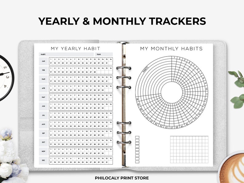 A6 Habit Tracker Printable, A6 Habit Tracker Bundle, Weekly Habits ...