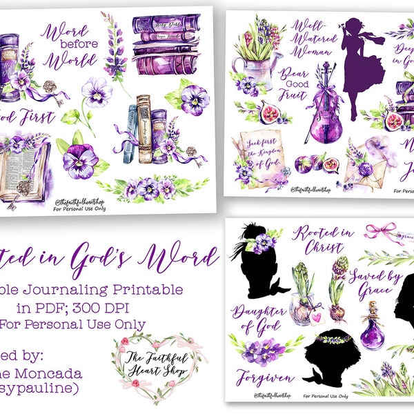 Arraigado en la Palabra de Dios. Descarga digital del diario bíblico imprimible