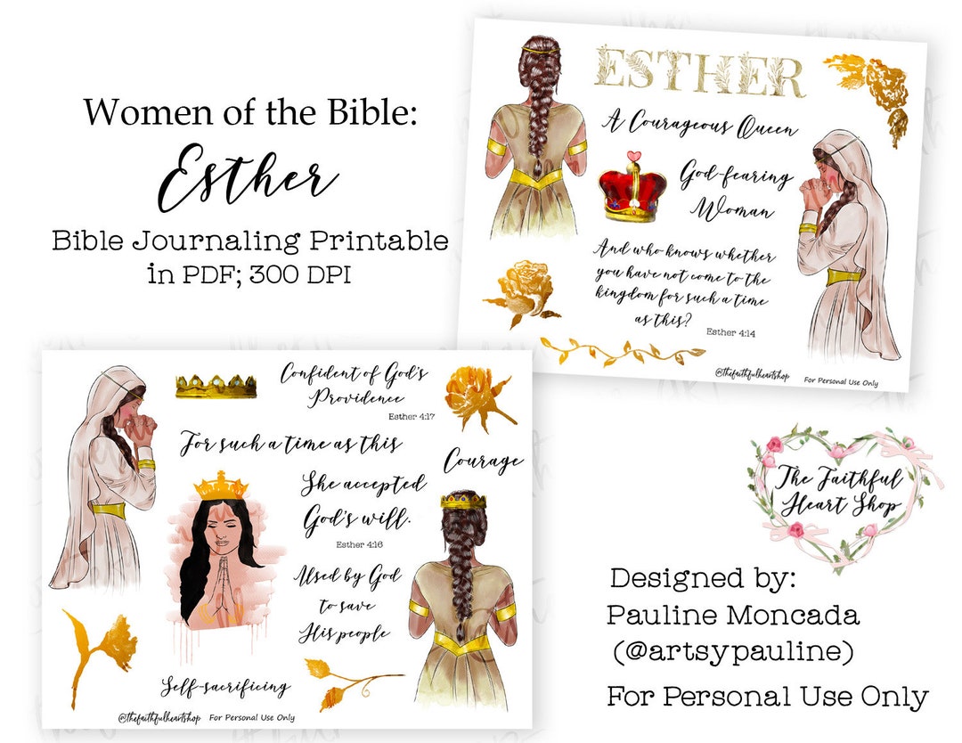Women of the Bible: Ruth. Bible Journaling/faith Planner Digital Download  Printable 