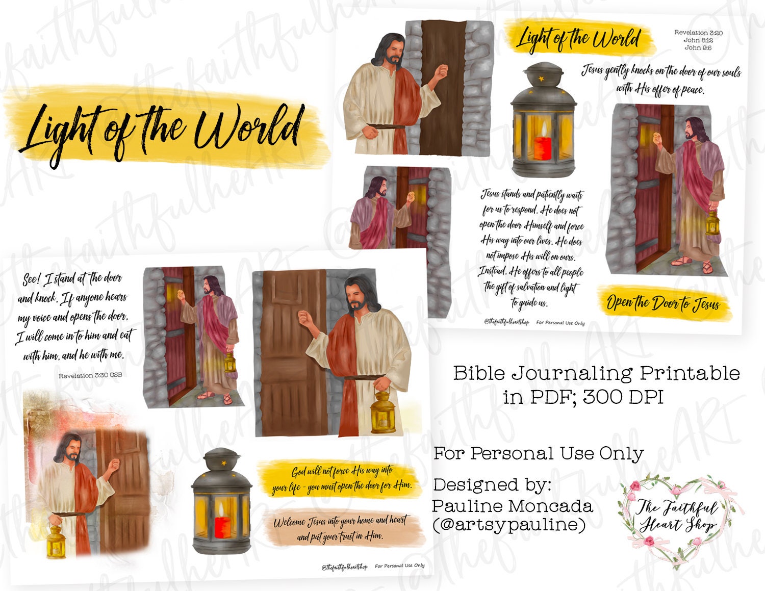 Mixed Media Bible Journaling Tutorial  John 3:16 - Stencils - Illustrated  Faith