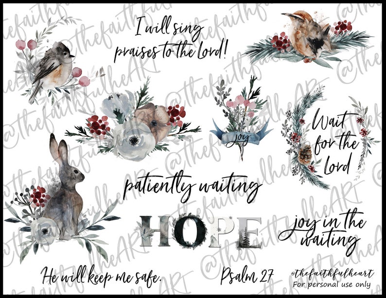 Psalm 27 Bible Journaling Printable Digital Download | Etsy