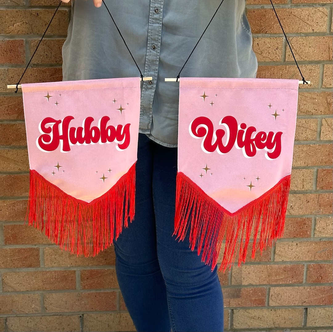 Wedding Velvet Hanging Flag Banner Alternative Wedding Etsy