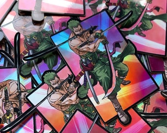 Swordman | holographic sticker vinyl | Laminated stickers for car, laptop, scrapbooking and more! Anime & Manga