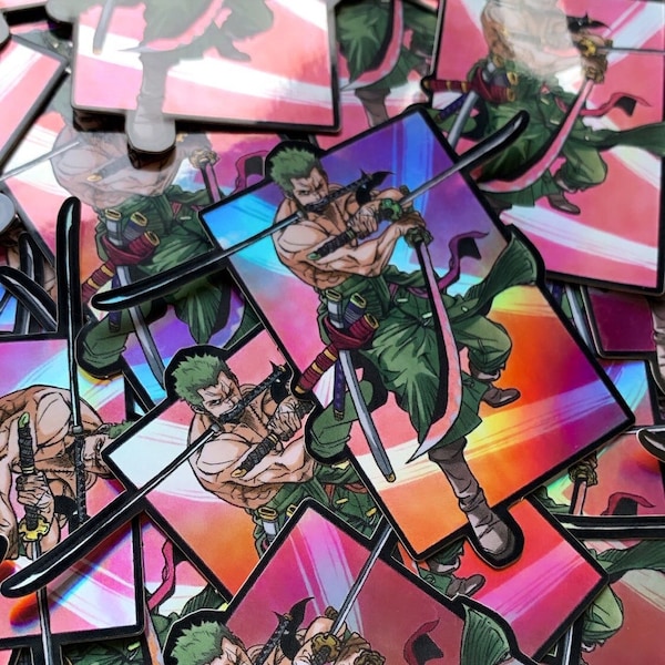 Swordman | holographic sticker  Vinyl | Laminated Sticker for car, laptop, scrapbooking and more! Anime & Manga