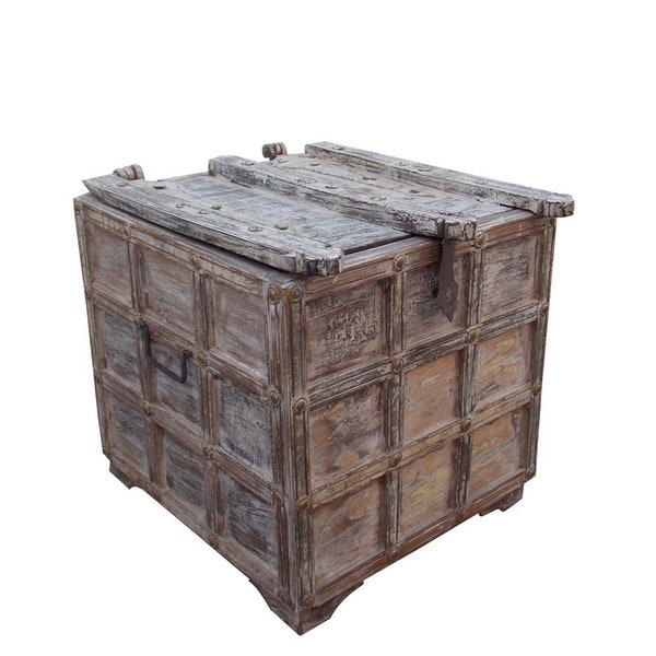 Indune's Reclaimed Wooden Treasure Box / Pitara/ Treasure Chest / Decorative Keepsake Case/ Sandook