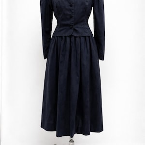 laura ashley navy blue dress 1980s Laura Ashley Size 6 Navy Blue Velvet Open Back Vintage 80s Midi Dress For Sale at 1stDibs