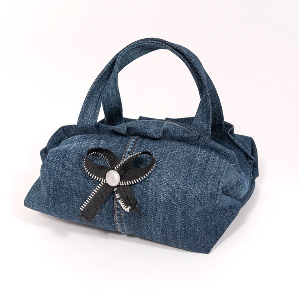 kleine Upcycling Jeans-Tasche