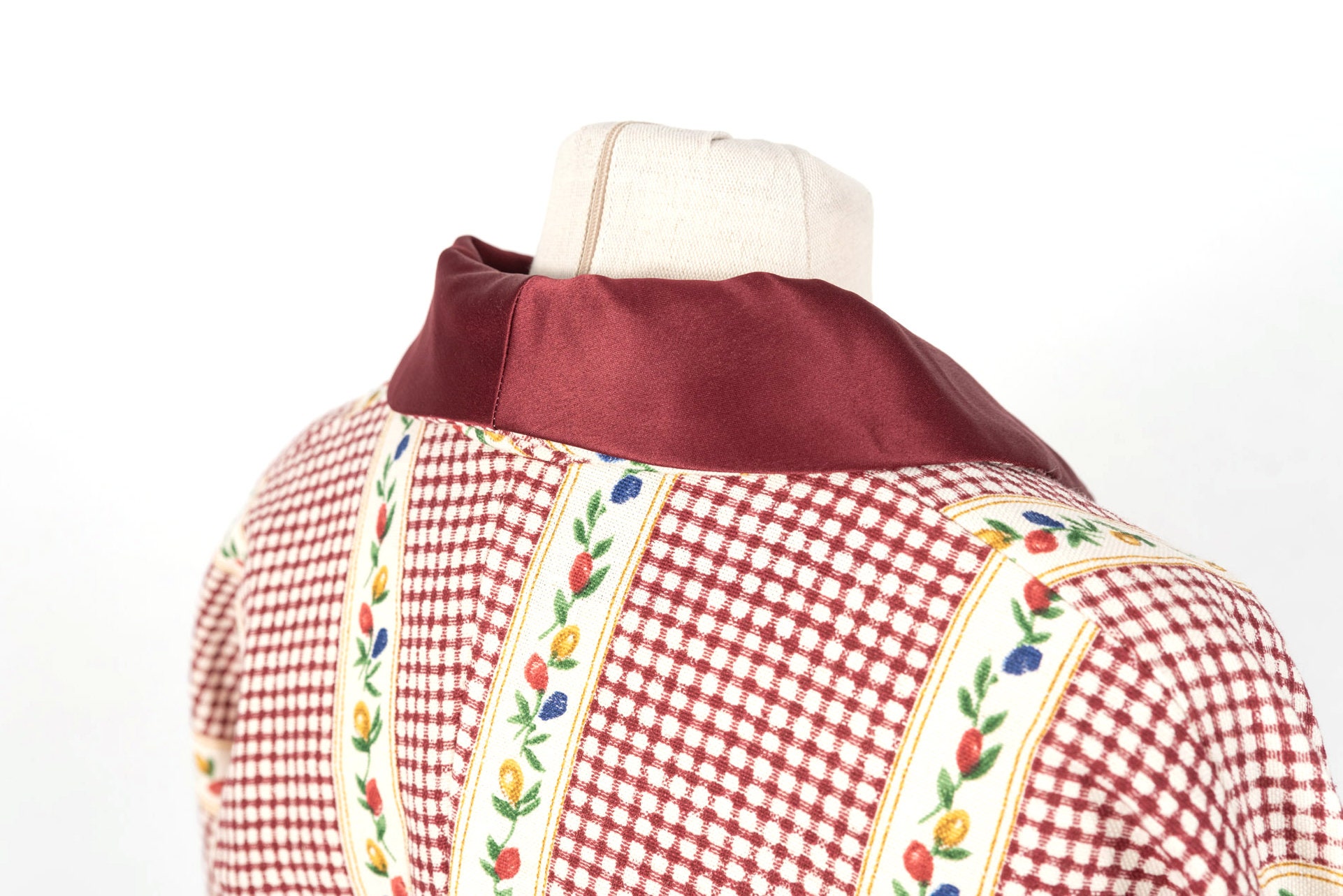 Checkered Jacquard Bolero Jacket Size L - Etsy