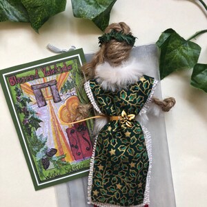 Yule poppet kitchen witch Yuletide midwinter festival poppet protection good luck talisman