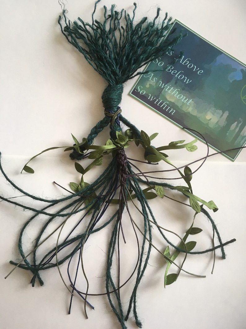 Gaia Green Witch Poppet - Pagan Home Protection Talisman image 4