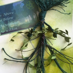 Gaia Green Witch Poppet - Pagan Home Protection Talisman image 7