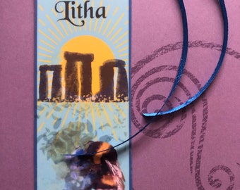 Litha Bookmark Sabbat gardening grimoire journal spell books gift