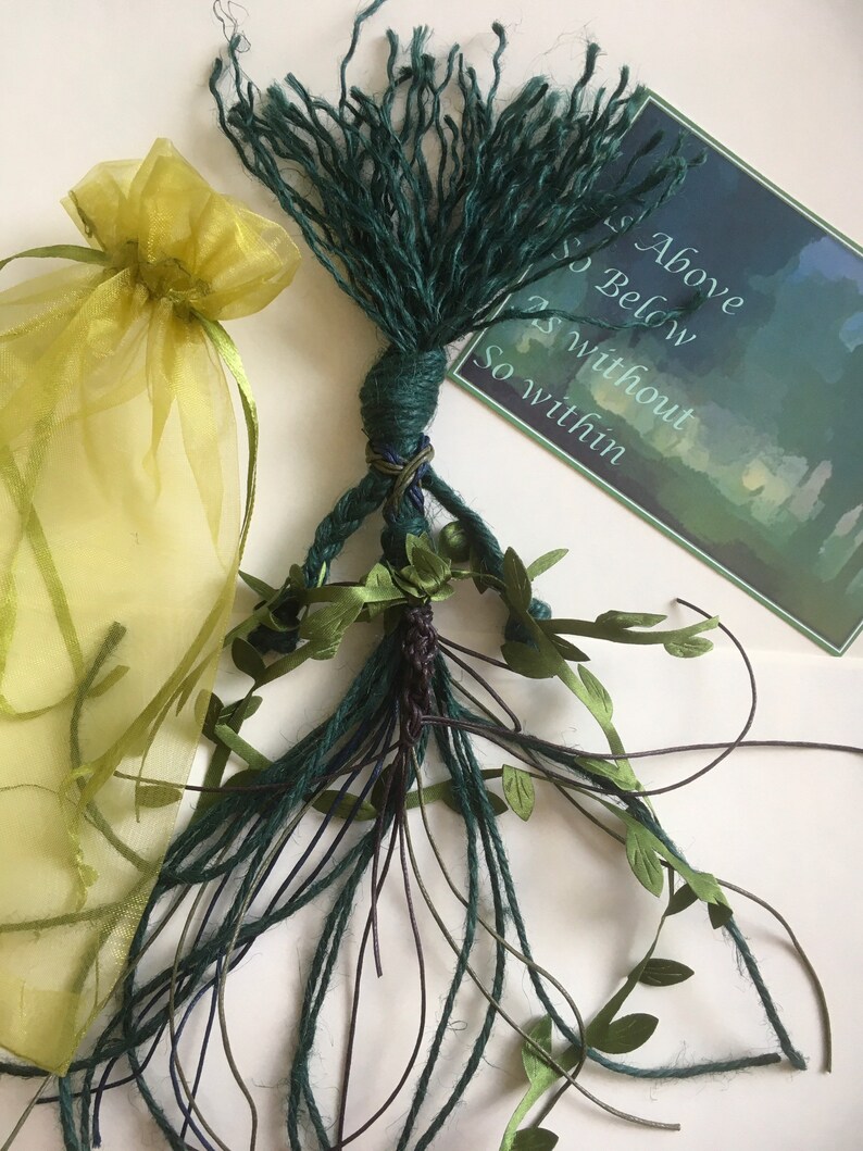 Gaia Green Witch Poppet - Pagan Home Protection Talisman image 2