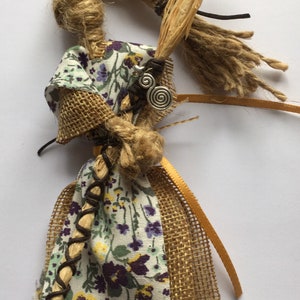 Kitchen witch protection talisman Besom broom poppet good luck home protection house warming gift handfasting image 6