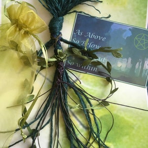 Gaia Hedge witch green witch pagan poppet kitchen witch home protection talisman Wiccan green altar
