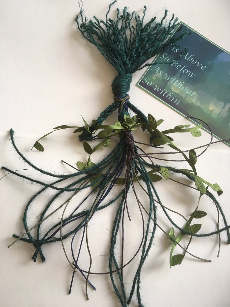 Gaia Green Witch Poppet - Pagan Home Protection Talisman image 8